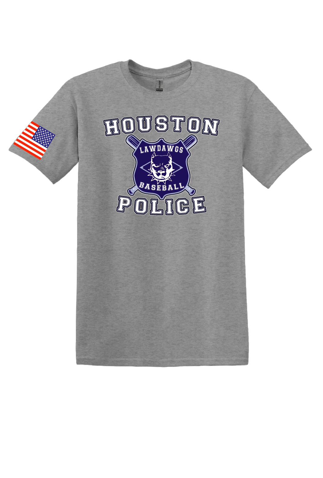 Houston Lawdawgs Gray Logo Shirt