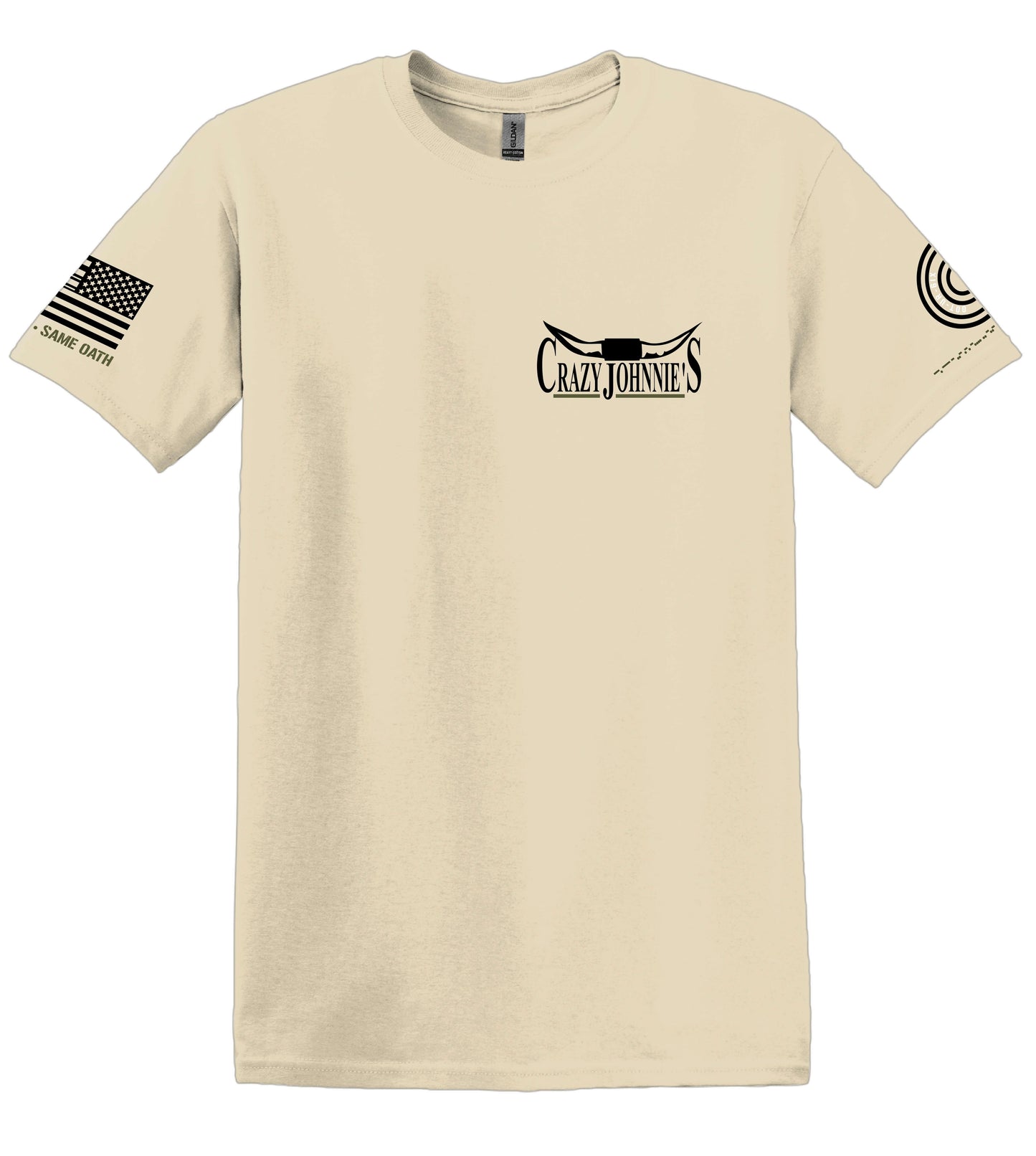 Crazy Johnnies Bull Assault Military Tee