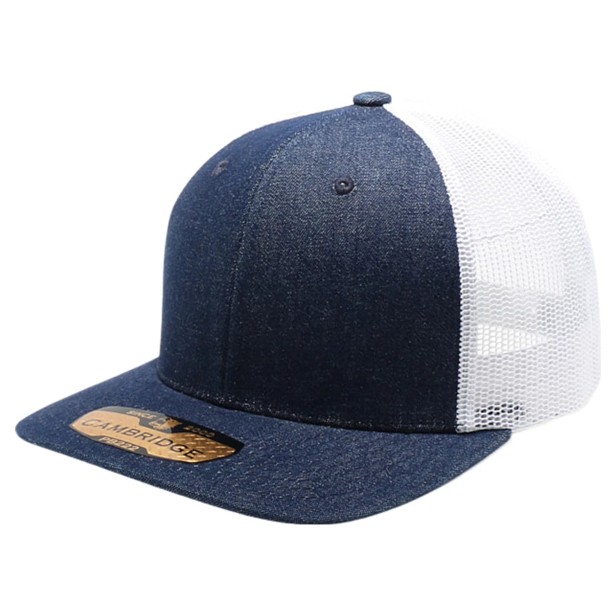 PB222D Denim Meshback Trucker Hat Blank