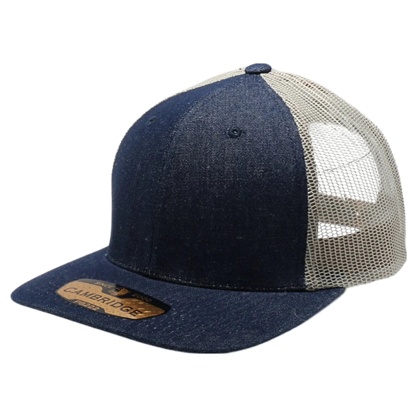 PB222D Denim Meshback Trucker Hat Blank