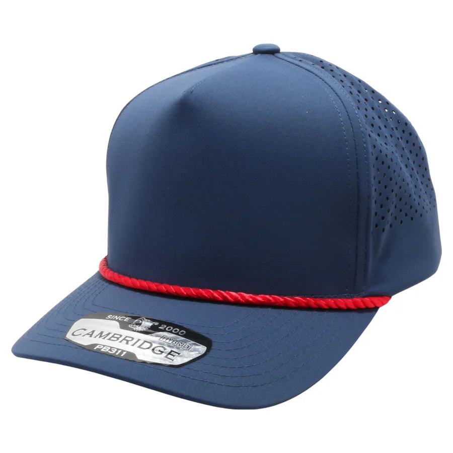 PB311 Cambridge High Frame Hybrid Perforated (5 Panel) Rope Hat