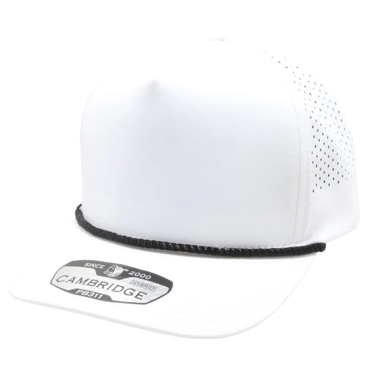 PB311 Cambridge High Frame Hybrid Perforated (5 Panel) Rope Hat