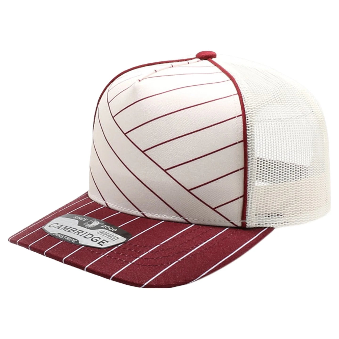 SRT10 Pit Bull Cambridge Stripe2 5 Panel Mesh Trucker Hat Blank