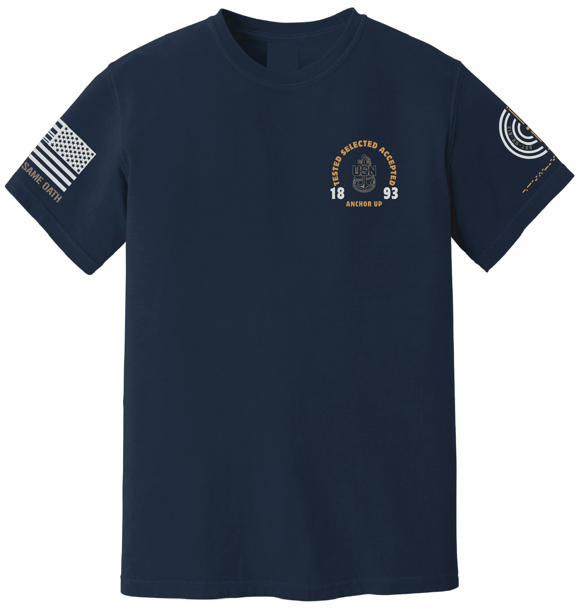 April One Navy Chief anniversary t-shirt front view navy