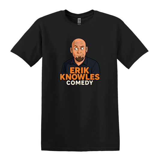 Erik Knowles Comedy Tee - Bald, Bold, and Hilarious