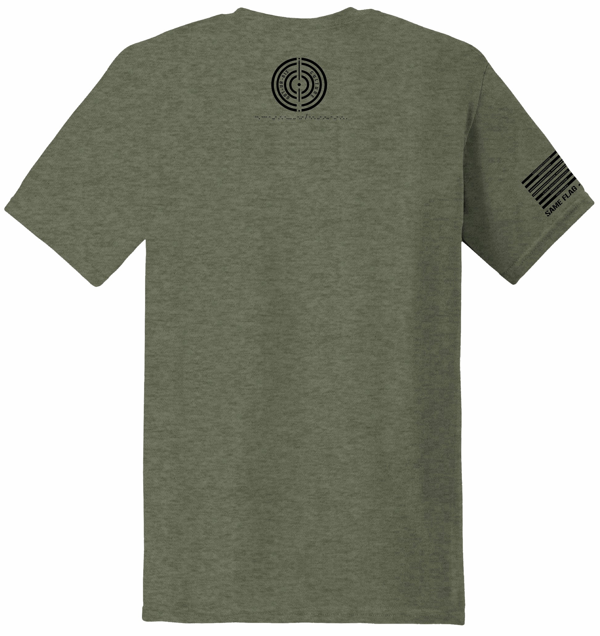 Back of G300 Shirt showing target locker tag