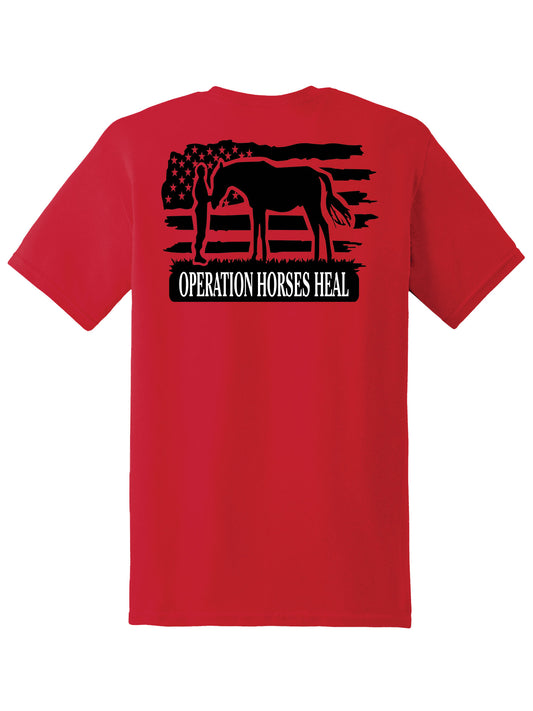 Operation Horses Heal Red Friday Tee