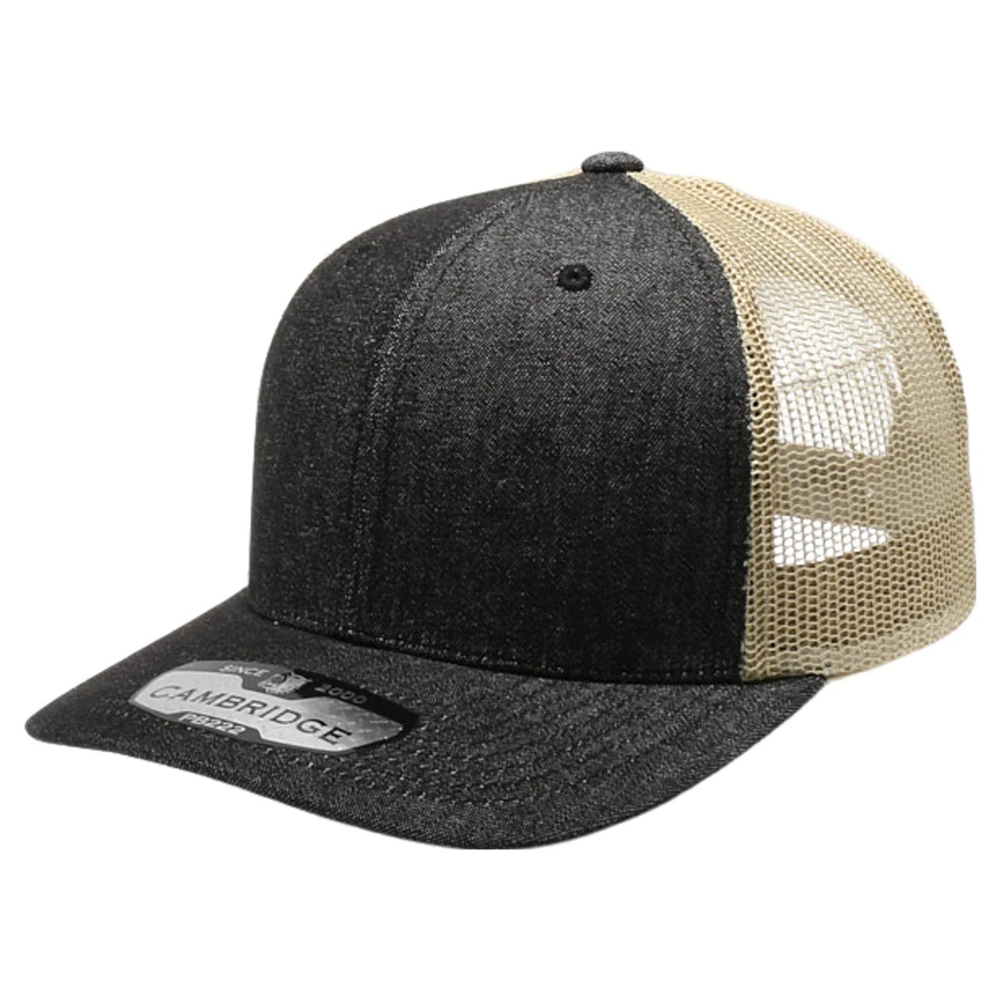 PB222D Denim Meshback Trucker Hat Blank