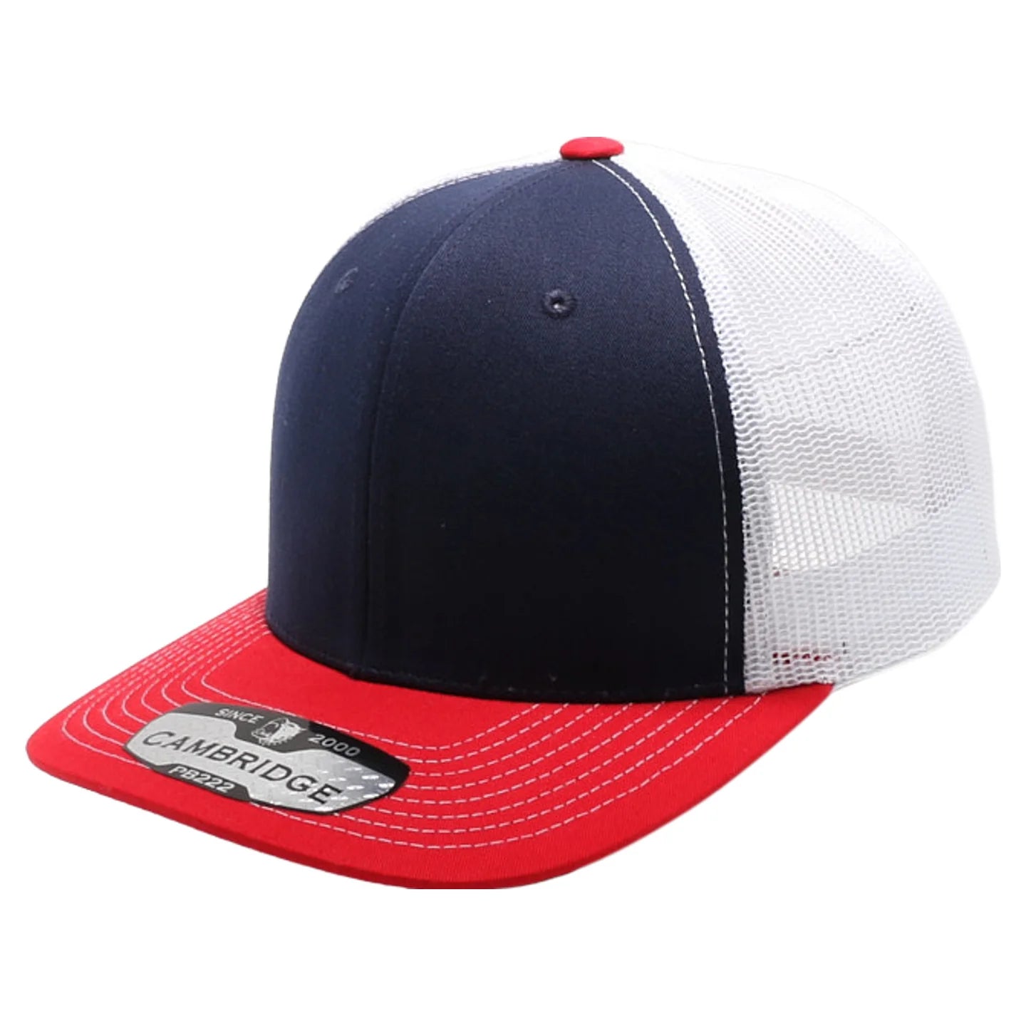 Pit Bull Cambridge PB222T Tri-Color Meshback Trucker Hat Blank