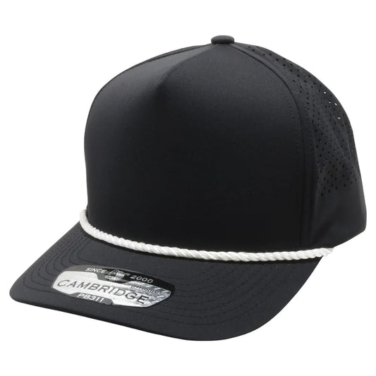 PB311 Cambridge High Frame Hybrid Perforated (5 Panel) Rope Hat